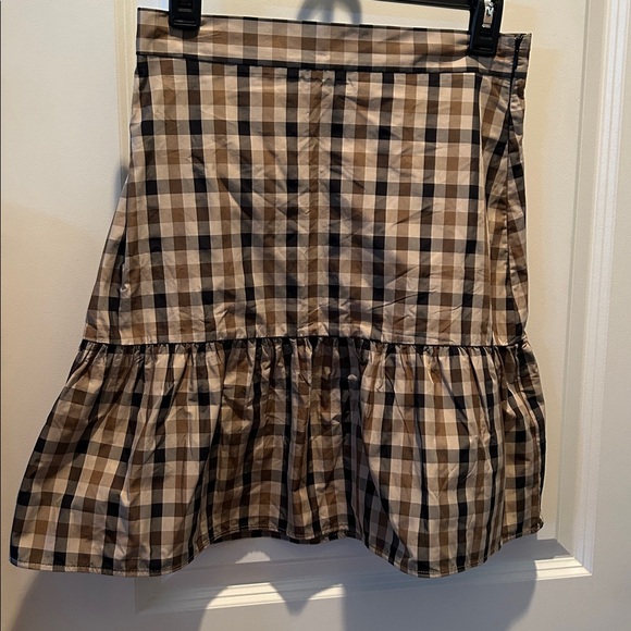 H&M Tiered Gingham Plaid Mini Skirt 4 NWT - Picture 5 of 5